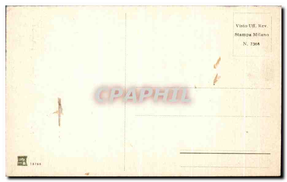 CPA Genova Cheisa Della Ss Annunziata — Rückseite