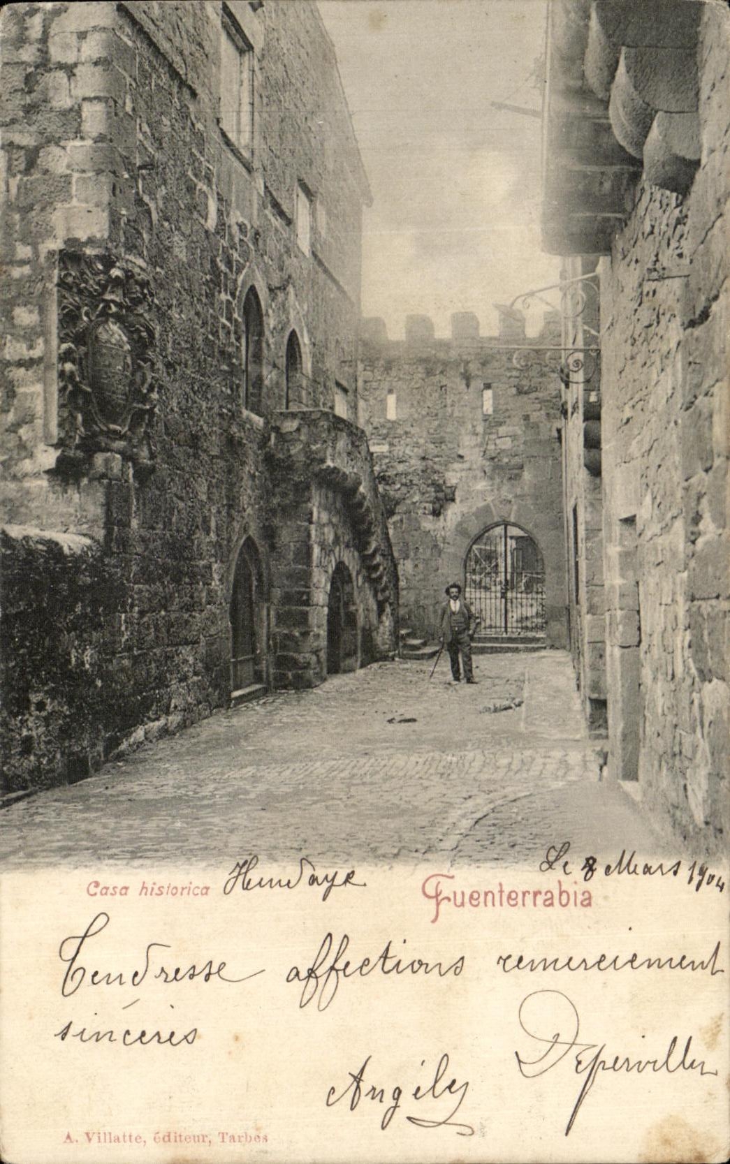 CPA Fuenterrabia Casa historica