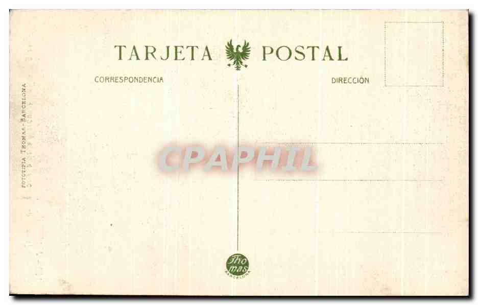 Valencia — Détail de la porte de la Marquesa de Dos Aguas — Éditeur Thomas, n° 180 — Back