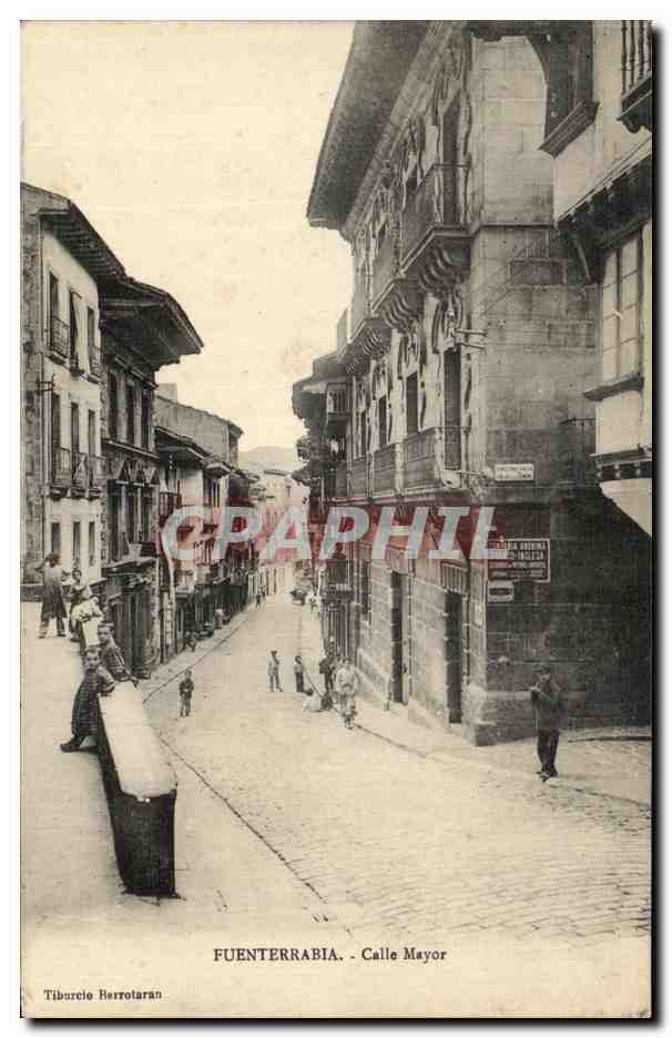 CPA Fuenterrabia Calle Mayor Enfants