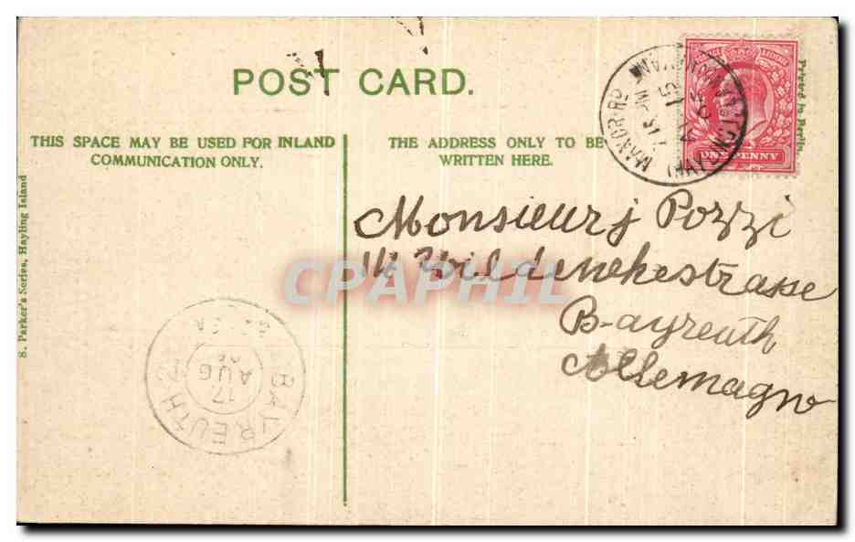 CPA Coast Guard Station And St Andrew sHome Hayling Island  — Rückseite