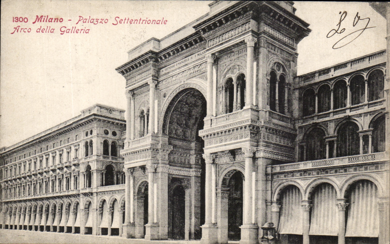 CPA Miano Palazzo Settentrionale Arco della galleria