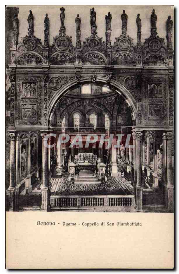 CPA Genova Duomo Cappella Di son Giambattista