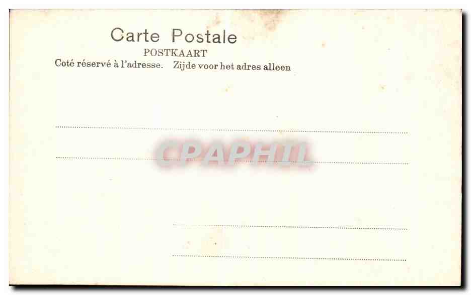 CPA Charleroi Hotel De Ville Groupe don de Mr Waroque Vache — Back