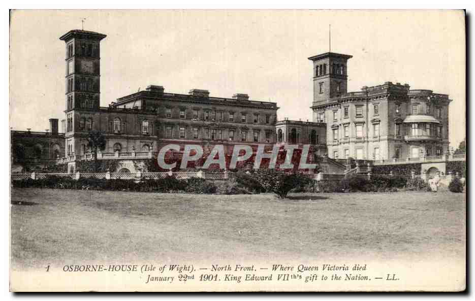 CPA Osborne House North Front Where Queen Victoria died in 1901 