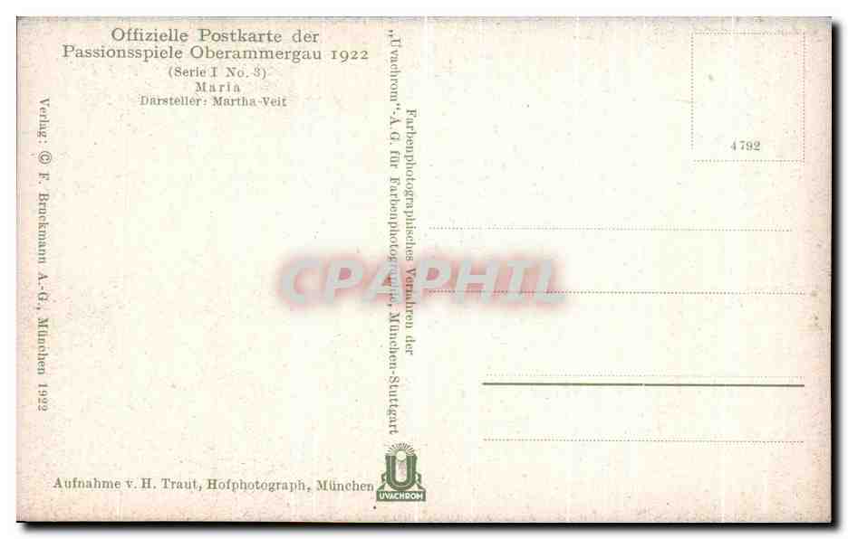 CPA Marie — Verso