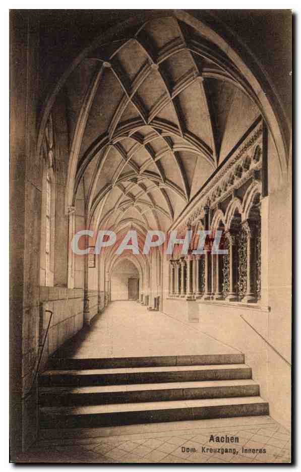 CPA Aachen Dom Kreuzgang Inneres