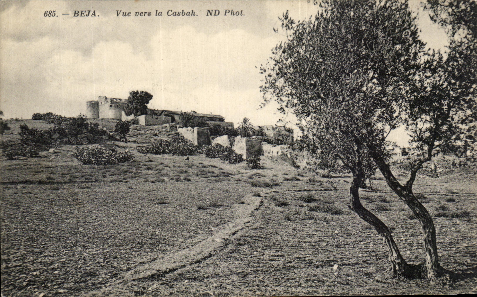 CPA Beja Vue Vers la Casbah Tunisie