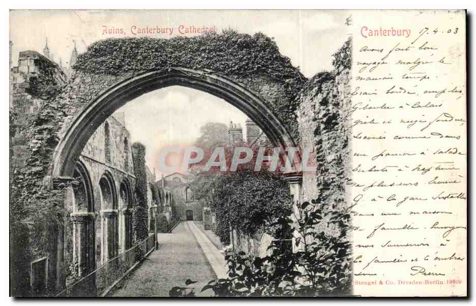 CPA Canterbury Ruins Canterbury