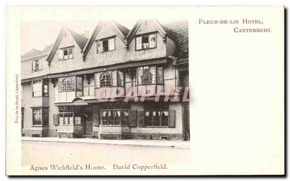 CPA Canterbury Fleur De Lis Hotel agnes Wickfield s house David Copperfield Dickens