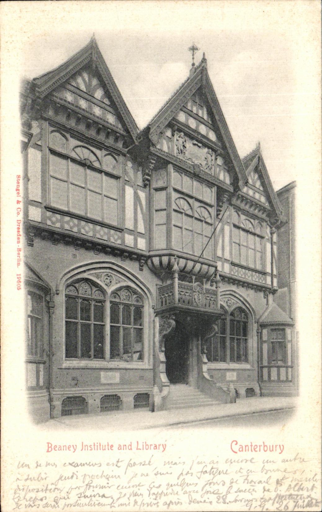 CPA Canterbury Beaney Institute and Library Bibliotheque