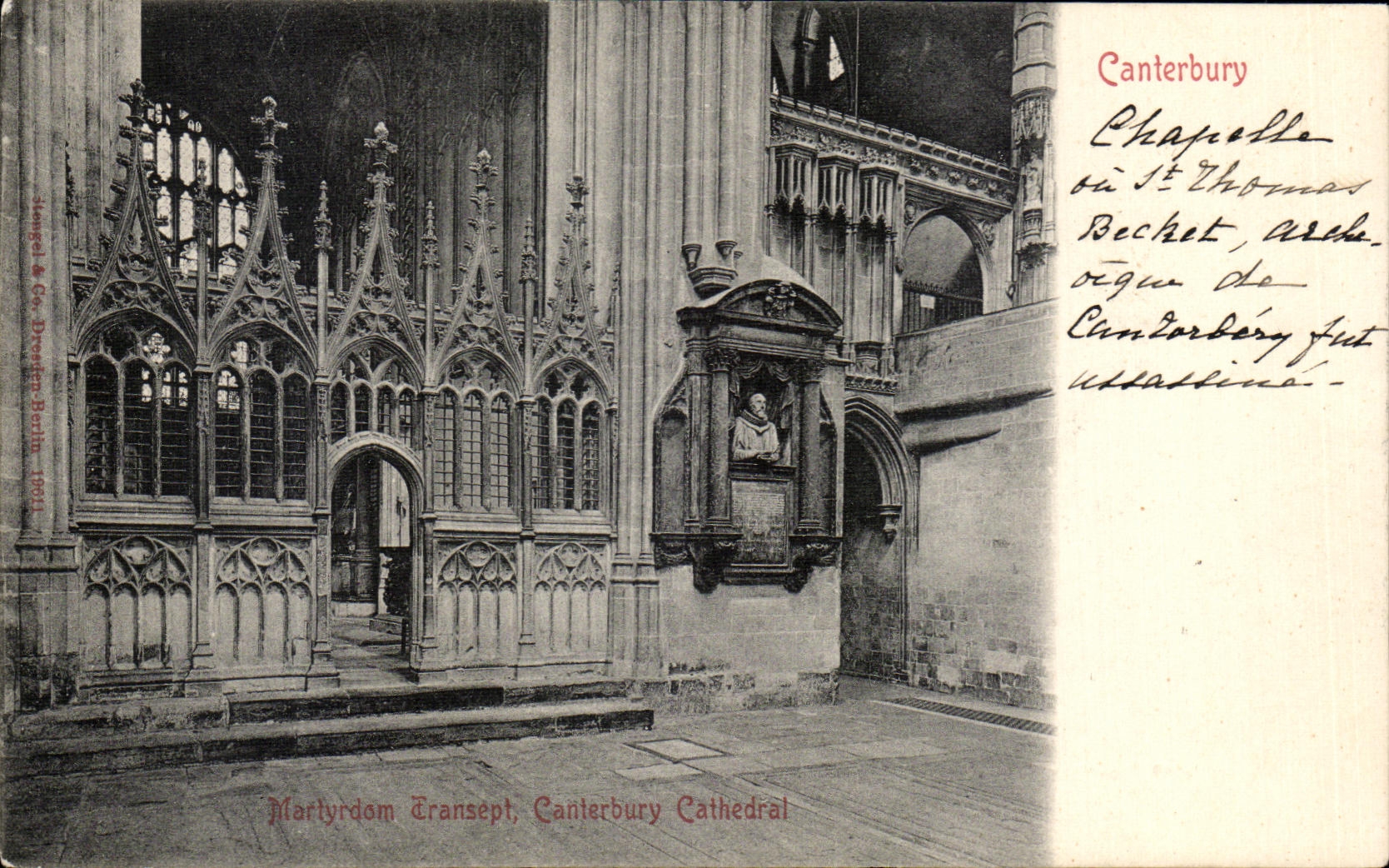 CPA Canterbury Cathedral Martyrdom transept 