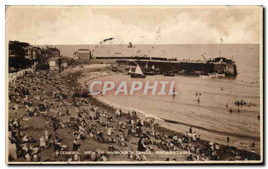 CPA General View Of Harbour Sands Broadstairs