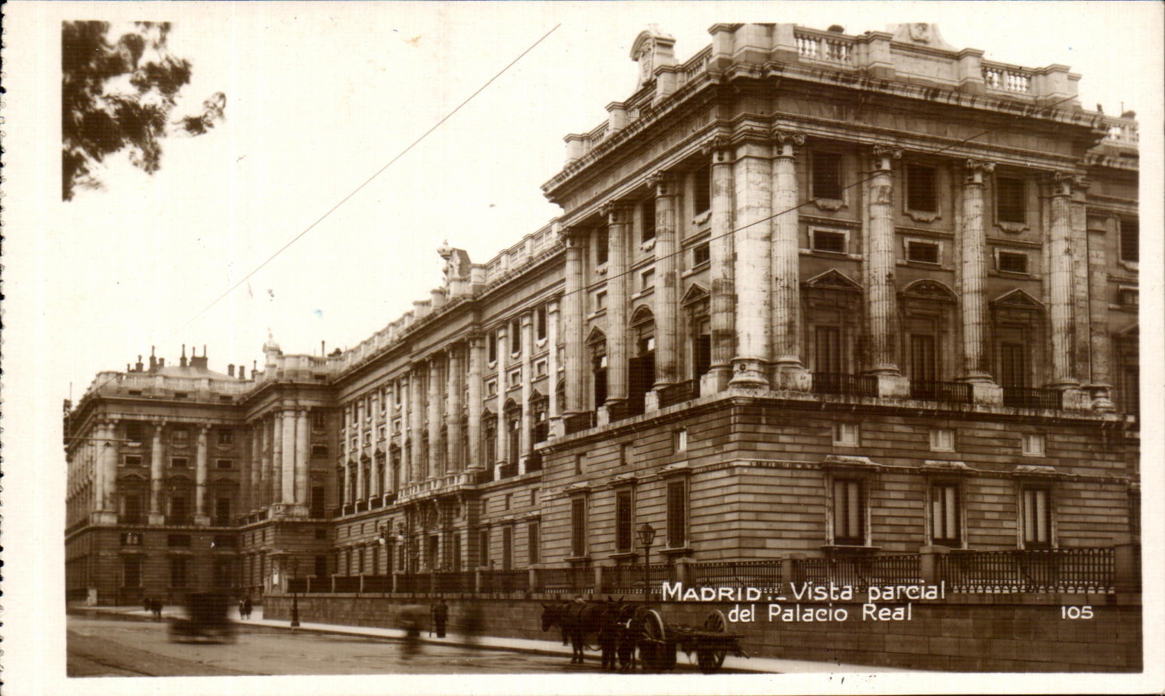 Madrid — Vista parcial del Palacio Real — Société Générale Espagnole de Librerie, Madrid, n° 105