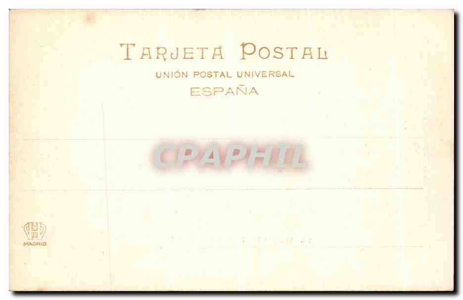 CPA Madrid Monasterio Del Escorial Entierro de una pesona Real — Rückseite