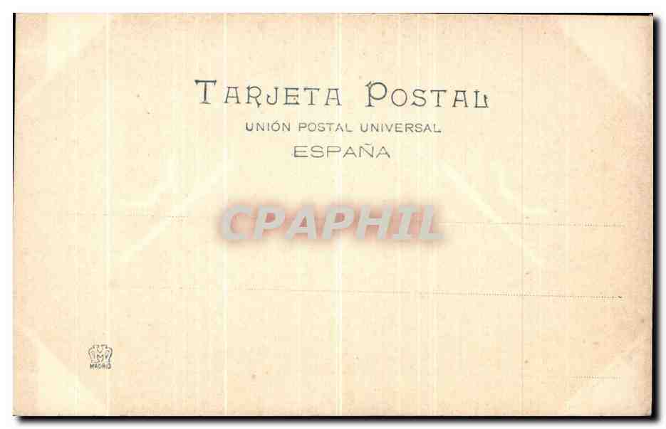 CPA Madrid Real Armeria — Back