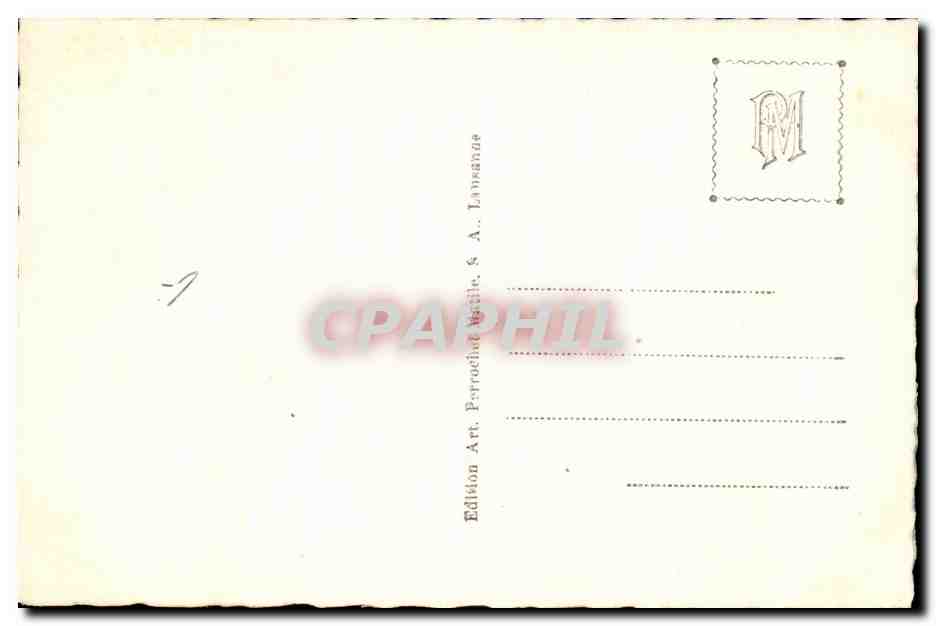 CPA Fribourg Le Pont du Gotteron — Verso