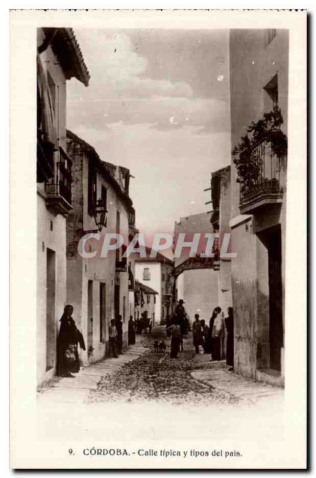 Córdoba - Calle típica y tipos del país — série 9, éditeur non identifié
