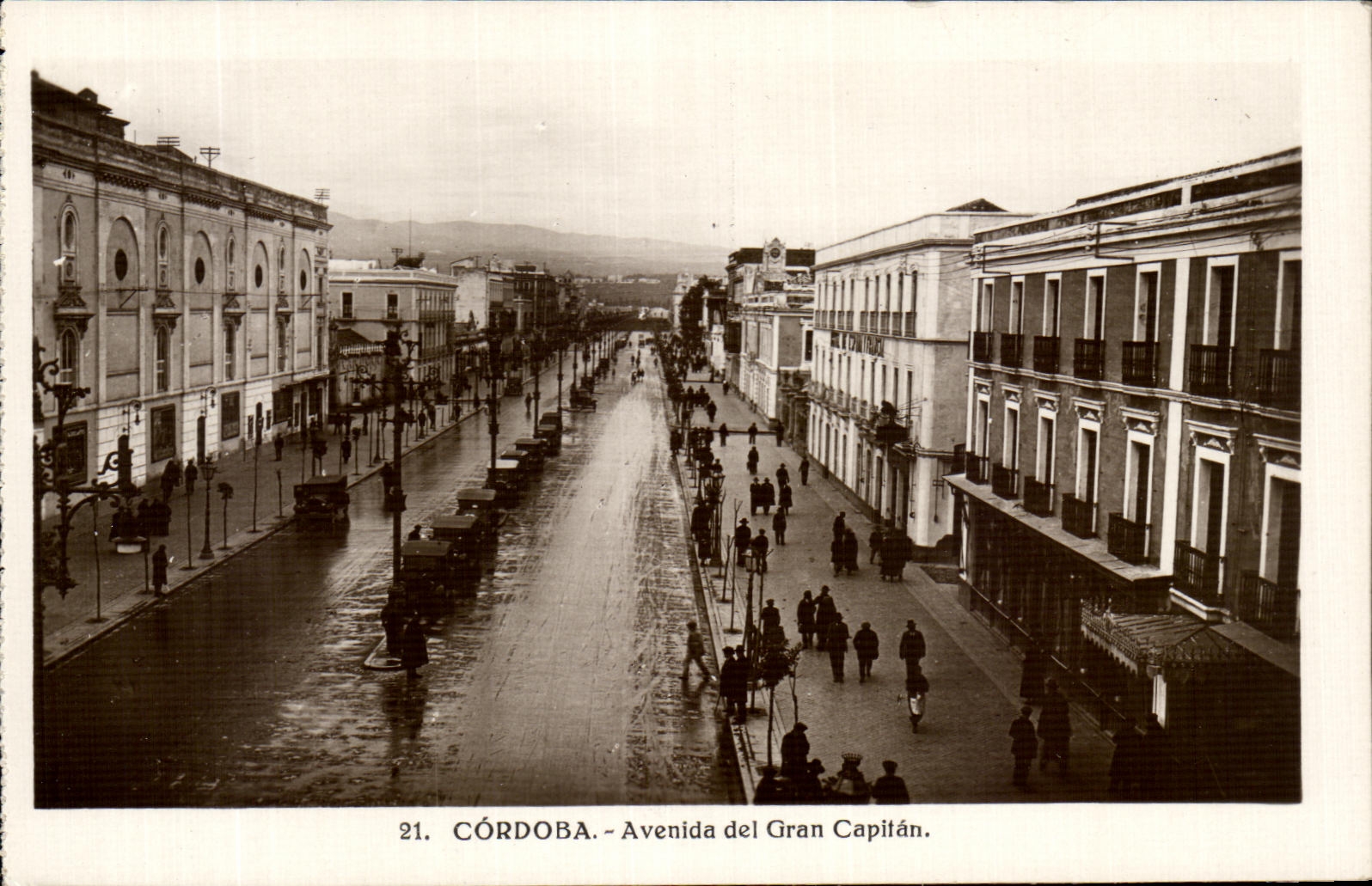 CPA Cordoba Avenida Del Gran Capitan