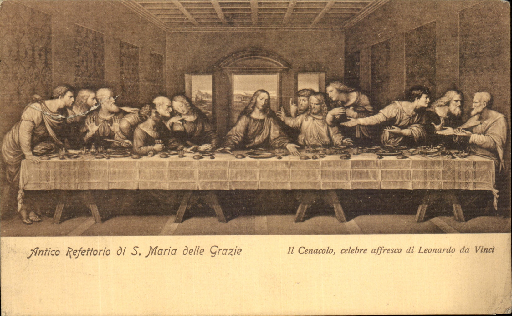 CPA Antico Refettorio di Maria Delle Grazie La Cene Christ