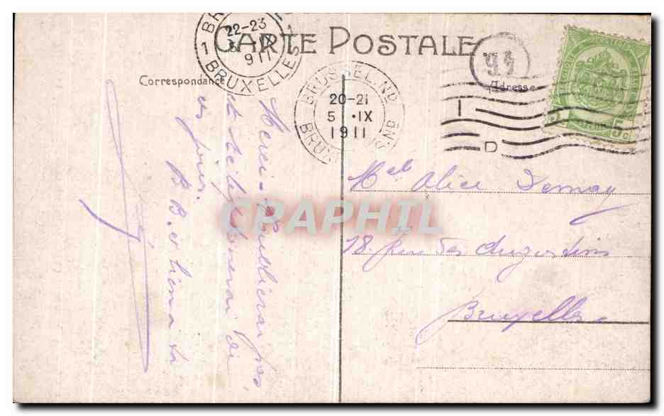 CPA Exposition de Bruxelles 1910 Pavilion de L Algerie et de l Afrique Occidentale — Back