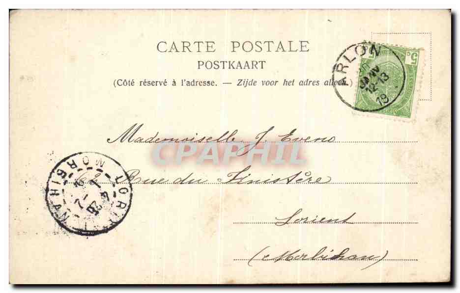 CPA Arlon Palais de Justice Enfants — Rückseite