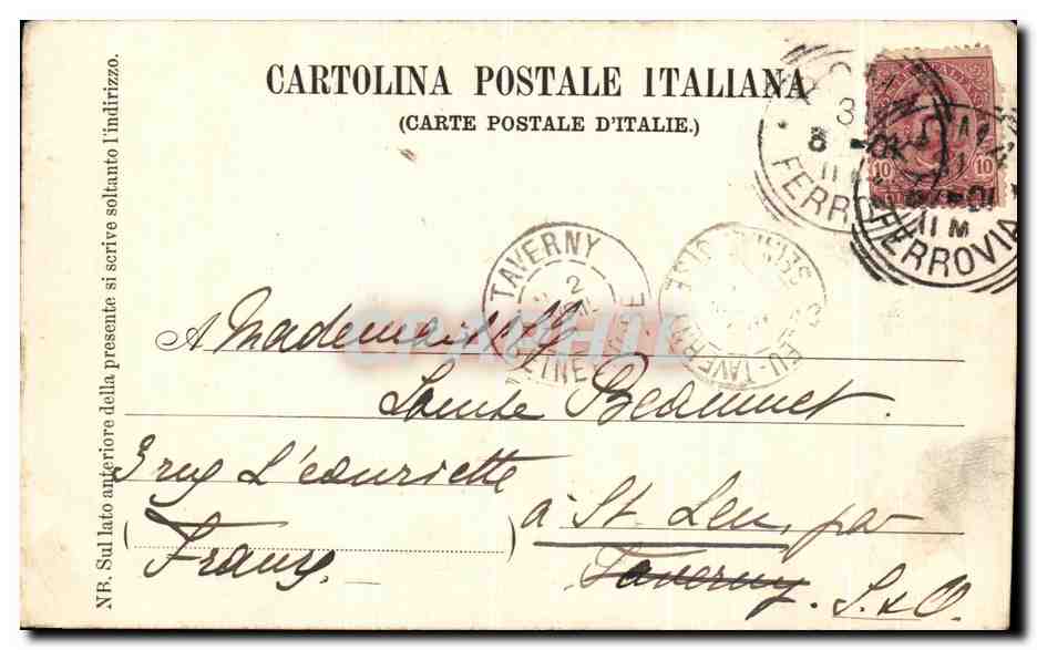 CPA Arco di Tito Roma — Rückseite