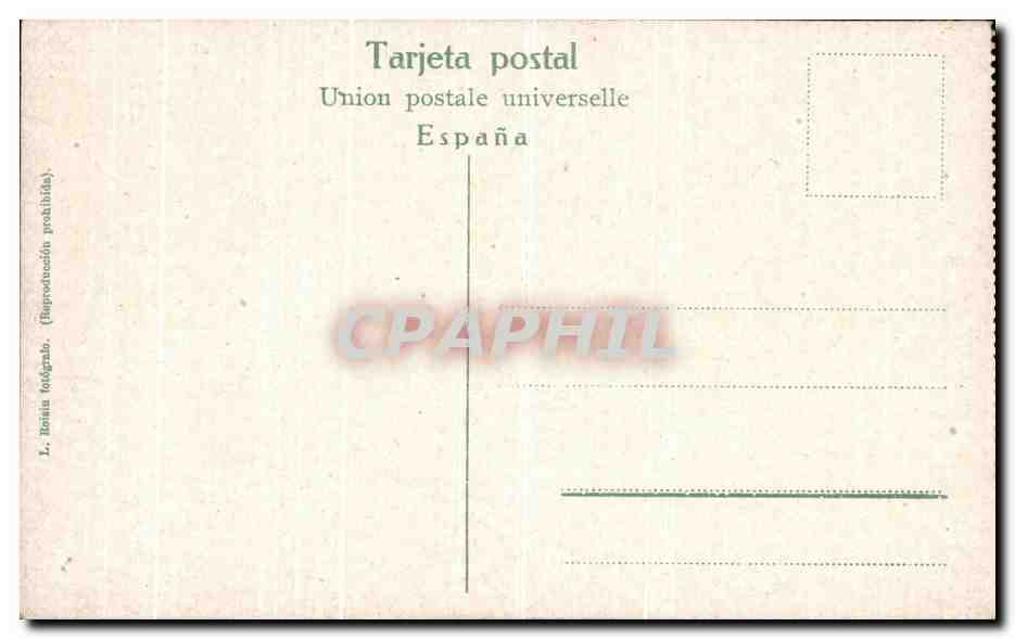 CPA Barcelona Catedral — Verso