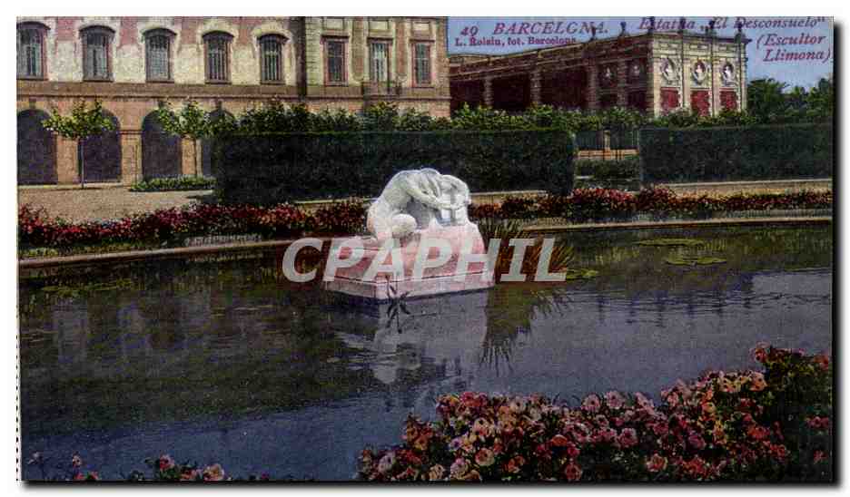 Statue 'El Desconsuelo' — Parc de la Ciutadella, Barcelone — L. Balain, fot. Barcelona