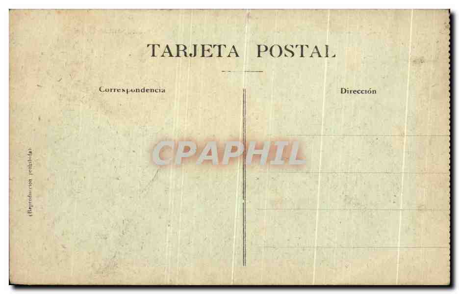 CPA Barcelona Entrada de la Avenida del Tibidadi y Metropolitan Hotel — Rückseite