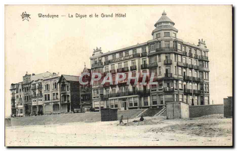 CPA Wenduyne La Digue et le Grand Hotel