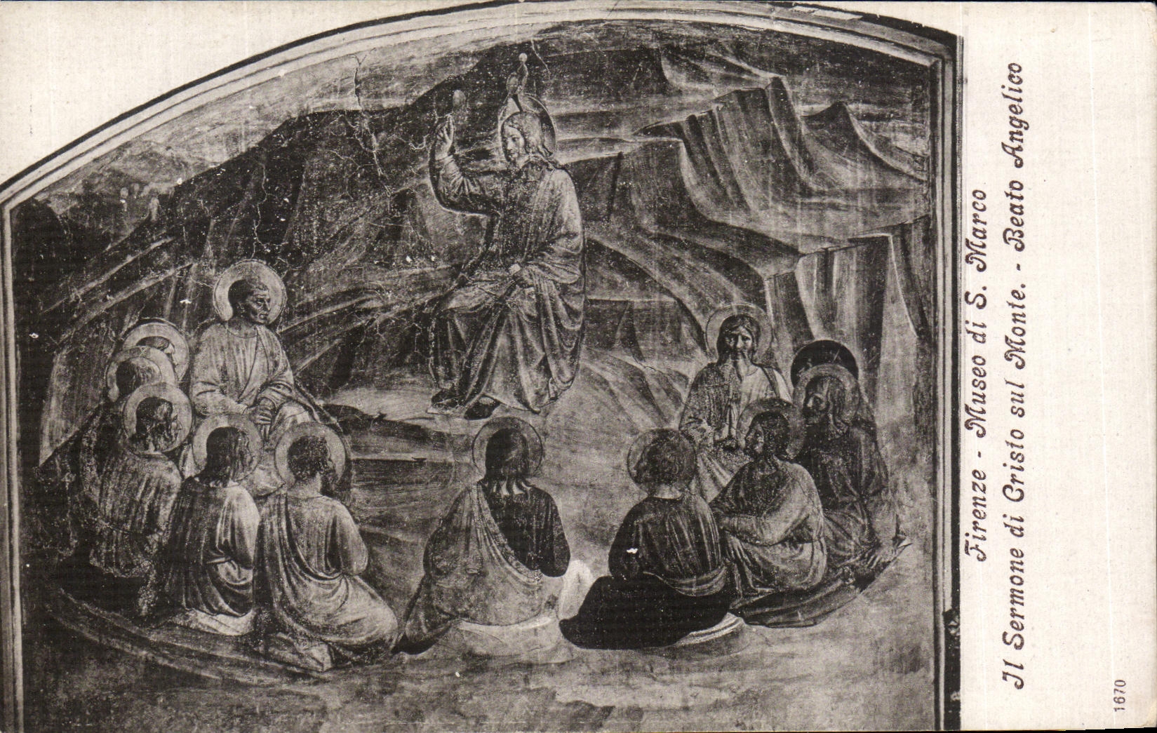 CPA Firenze Museo di S Marco Il Sermone di Cristo sul Monte Beato Angelico