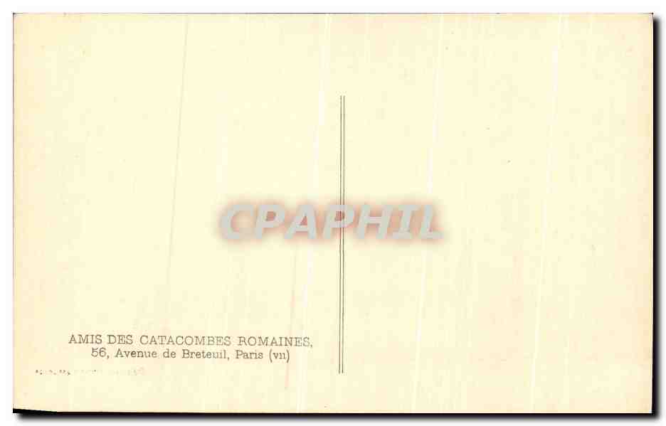 CPA Rome Catacombe des SS Pierre et Marcellin la vierge et les mages — Rückseite