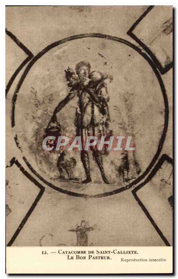 CPA Rome Catacombe De Saint Callixte Le Bon Pasteur