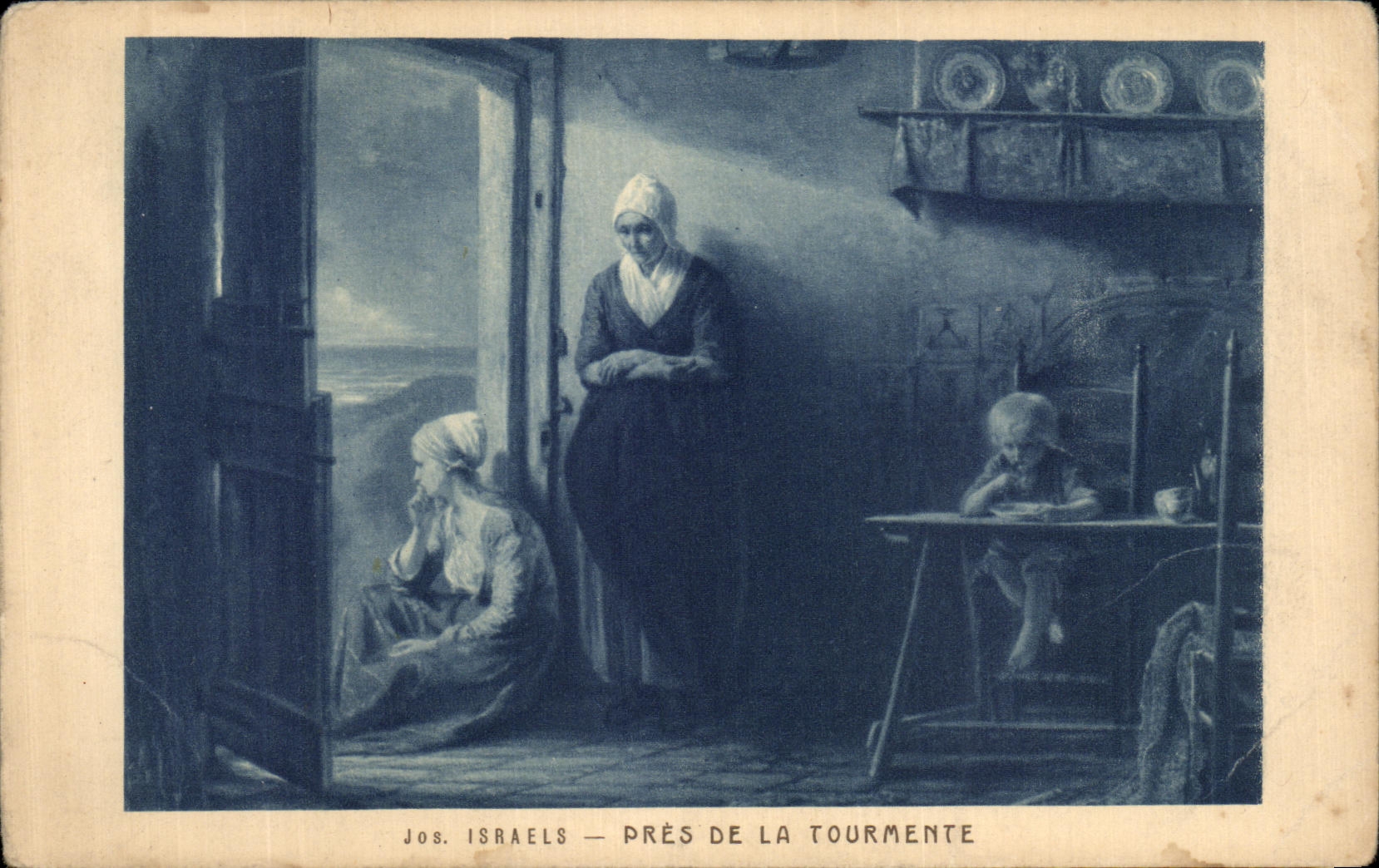 Près de la tourmente — Jos. Israëls — Éditeur Braun & Cie, n° 17672