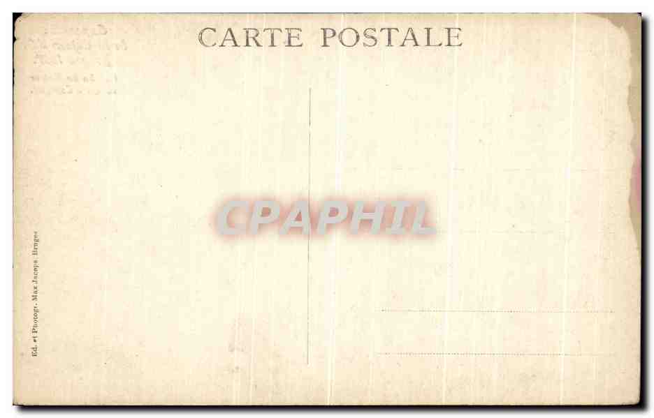 CPA Exposition de la Toison d or Bruges 1907 Gobelin du Tresor du roi d Espagne  — Rückseite