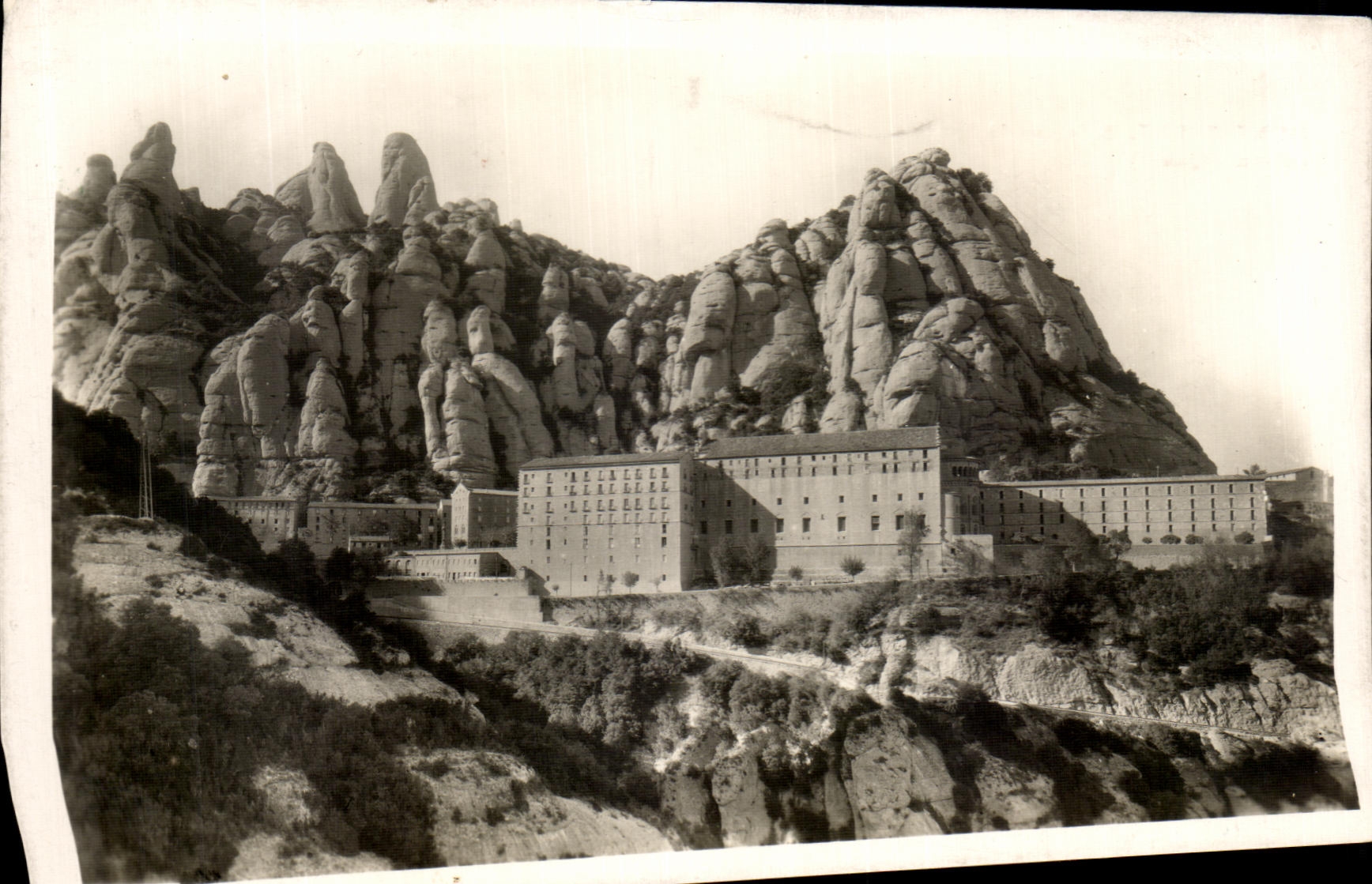 CPA Montserrat Santuario desde el Camino de San Miguel