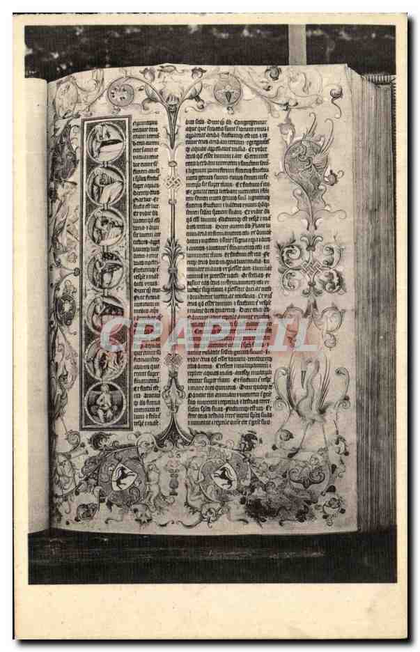 Page du manuscrit Biblia Latina (1402) — Museum Plantin-Moretus, Anvers