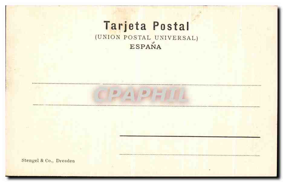 CPA Cordoba Esterior Mirahb Mezquita — Rückseite
