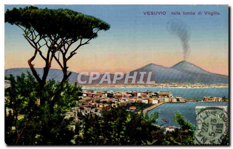 CPA Vesuvio Stalla Tomba Di Virgilio 