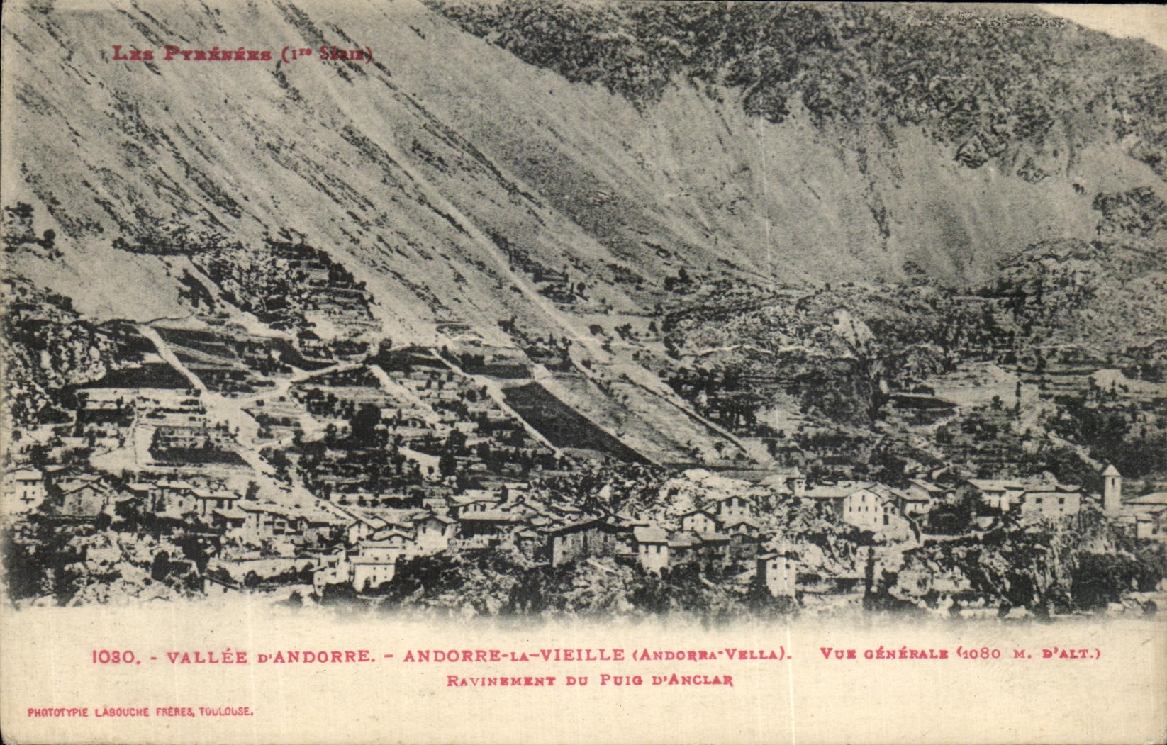CPA Vallee D Andorre Andorre La Vieille Ravinement du Puig d Anclar