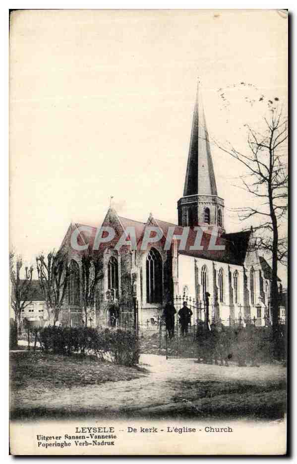 CPA Leysele De Kerk L Eglise Church 