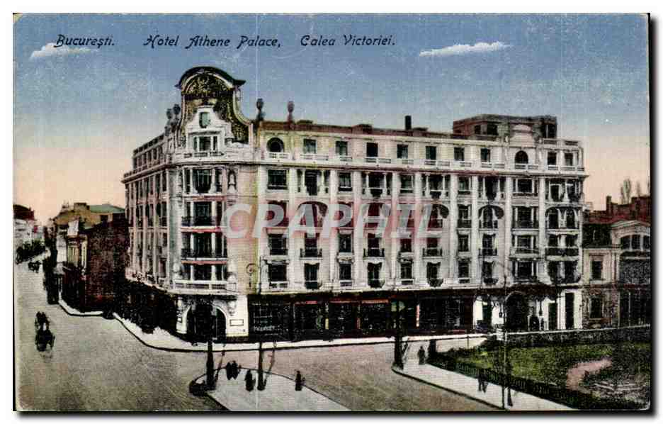 CPA Bucuresti Hotel Athene Palace Calea Victoriei Roumanie 