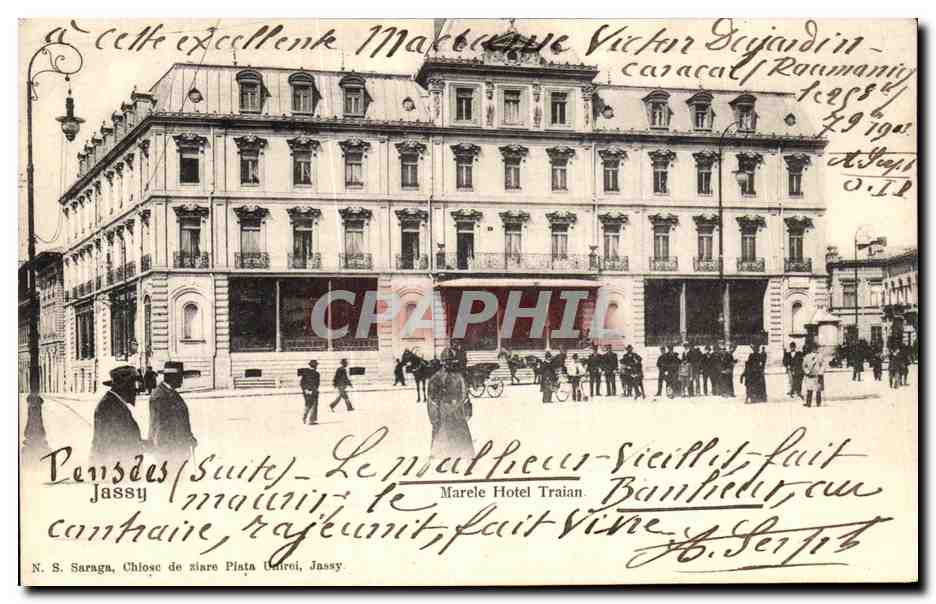 CPA Marele Hotel Traian Jassy Roumanie 