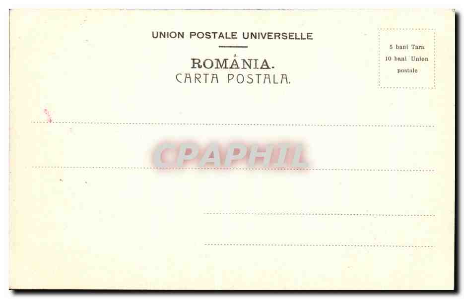 CPA Marele Hotel Traian Jassy Roumanie  — Rückseite