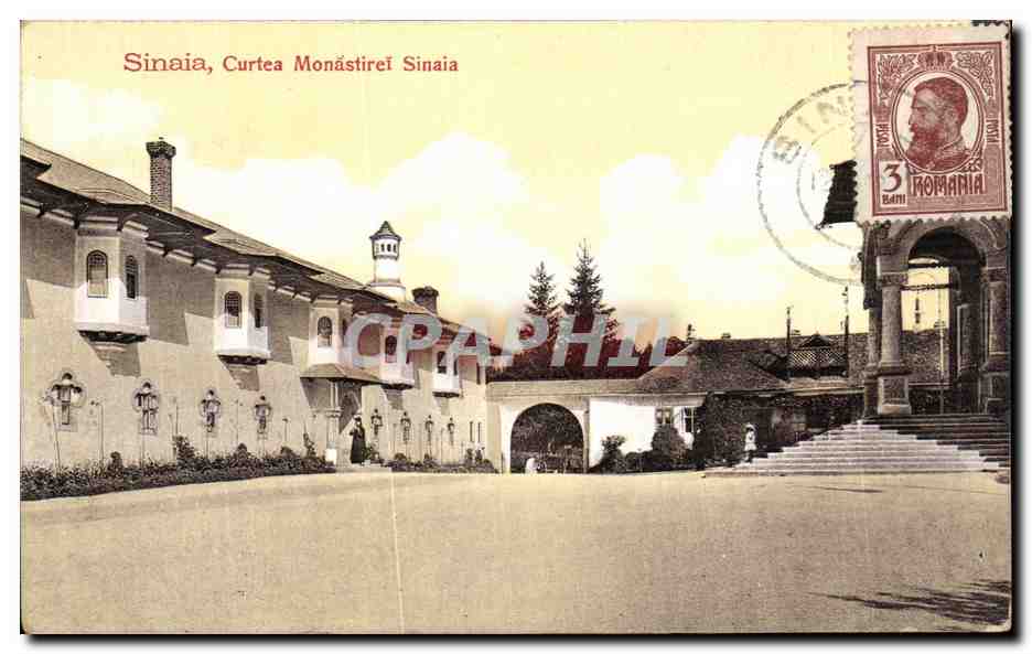 CPA Sinaia Curtea Monastirei Roumanie