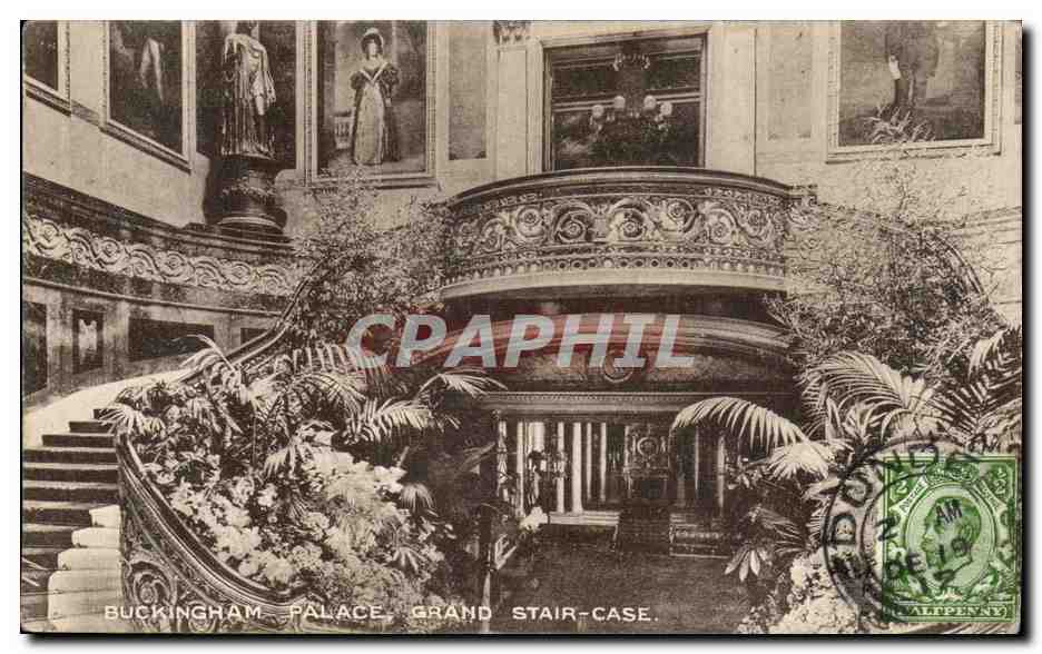 CPA Buckingham Palace Grand Stair Case 