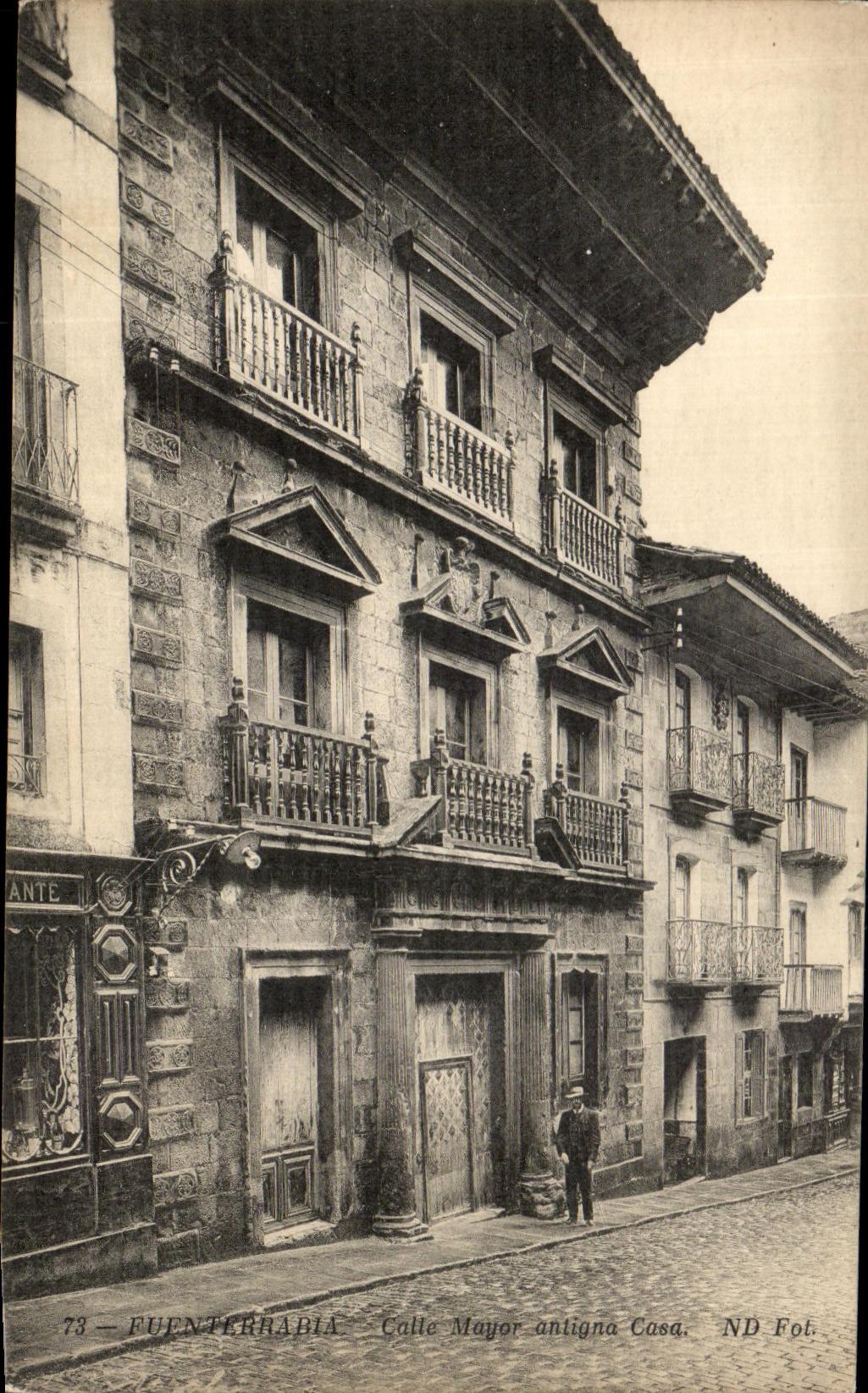 CPA Fuenterrabia Calle Mayor antigna Casa
