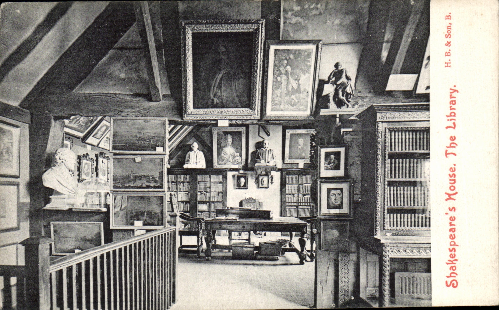 CPA Skakespeare s house The library Bibliotheque