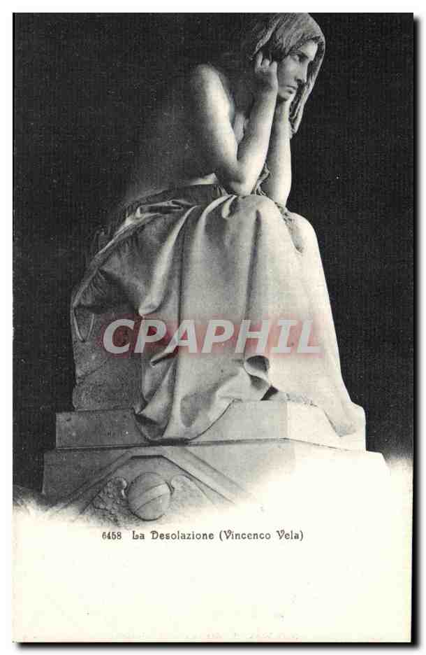 La Desolazione (Vincenzo Vela) — sculpture — éditeur Wehrli A.-G., Kilchberg